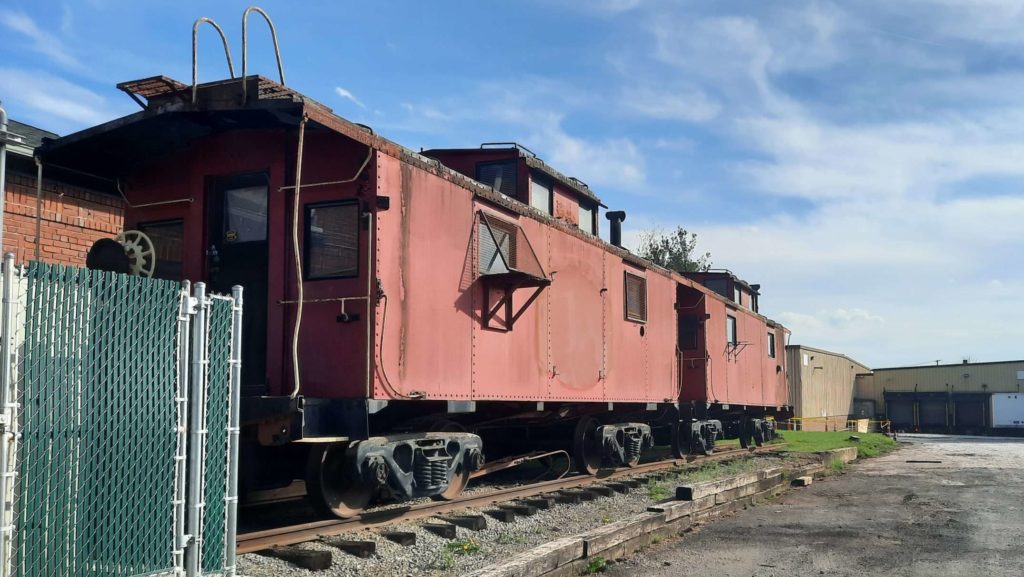Monongahela Railway Cabooses in New Castle, PA