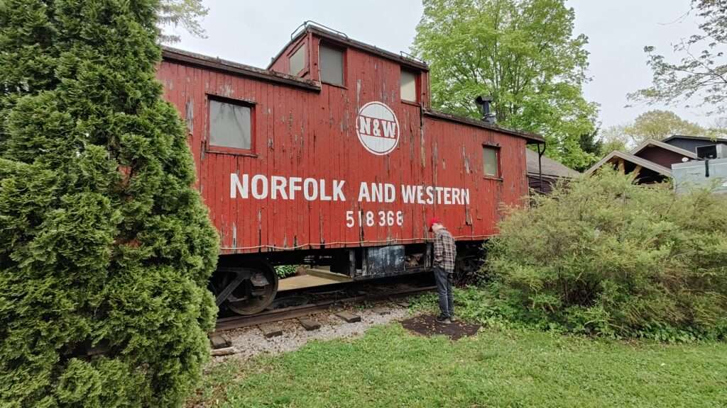 caboose as seen from the south facing side